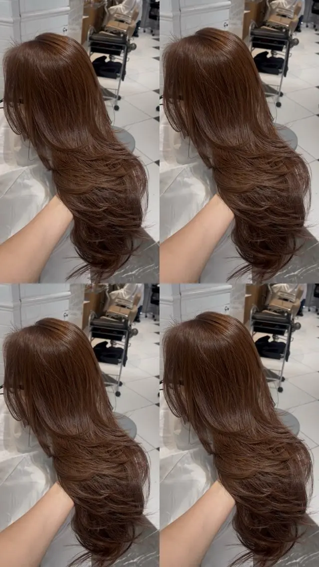 ロング カット ヘアカラー haruna .のヘアスタイル