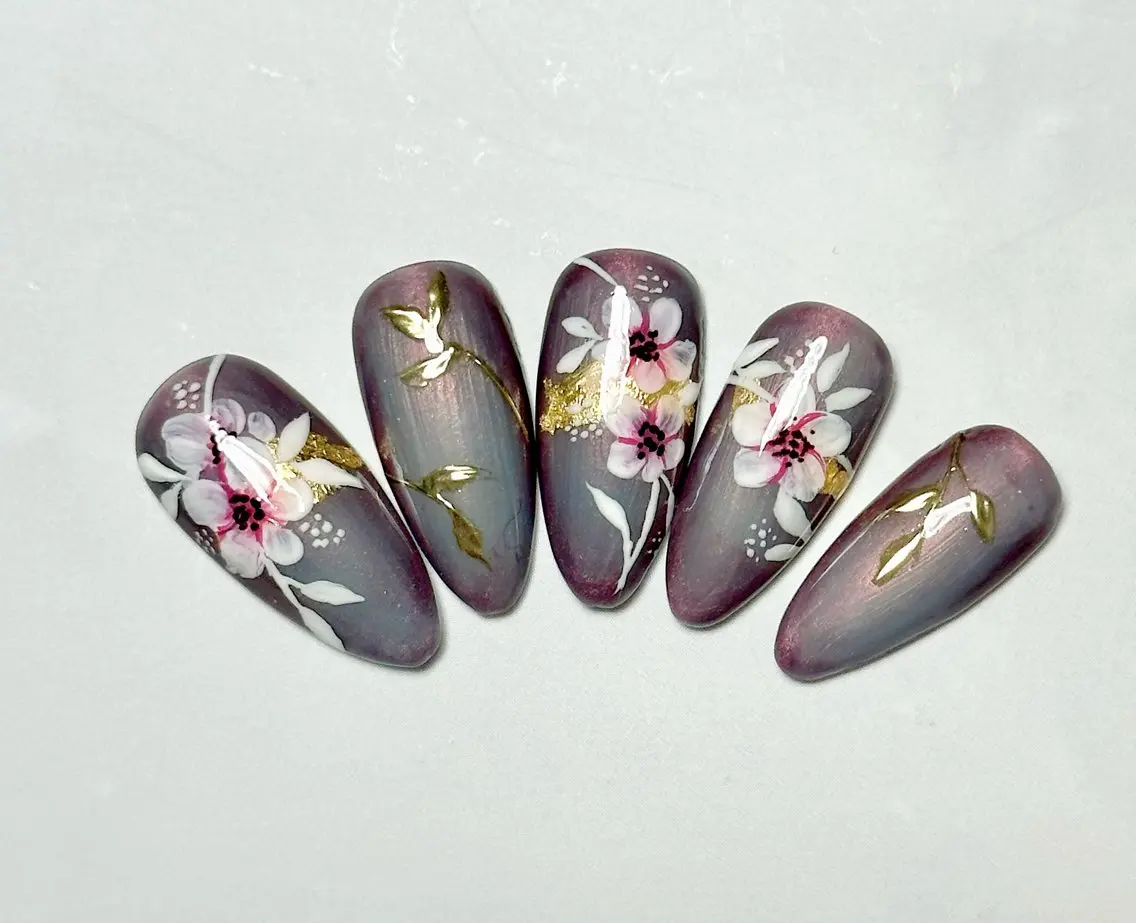 ネイル アートネイル ラメ(グリッター) ミラーネイル 冬ネイル Mai’s nailのネイルデザイン