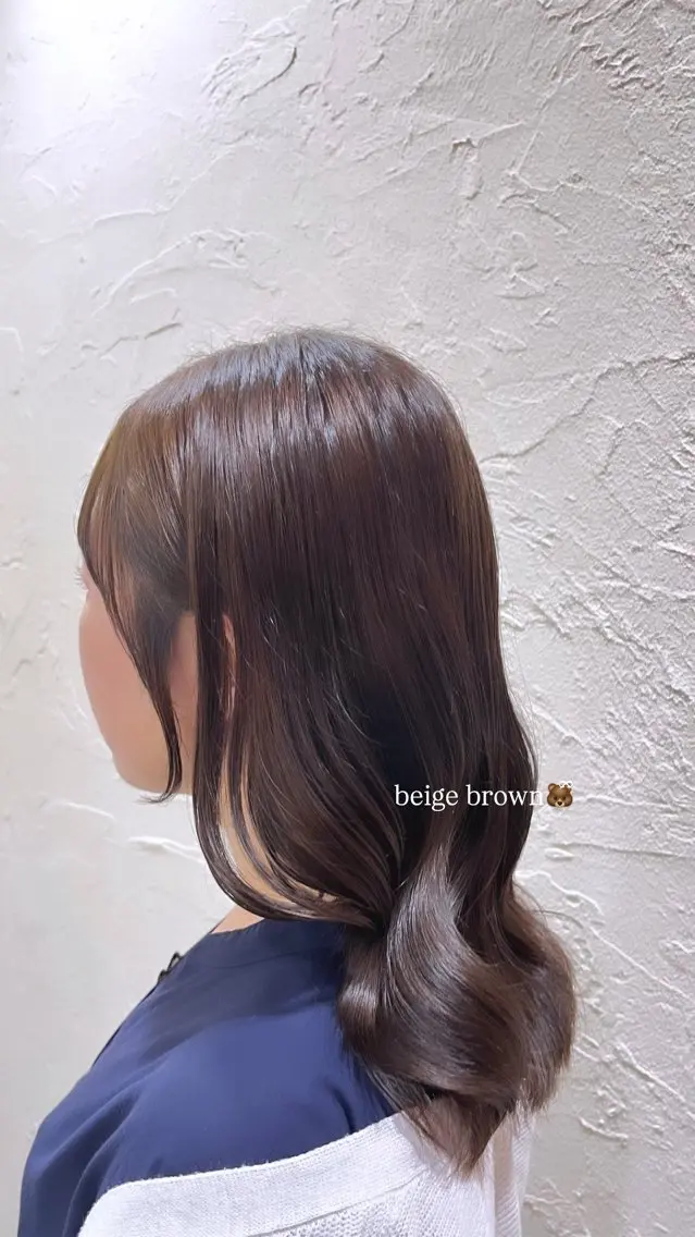 ミディアム 顔周りカット レイヤーカット 野村 佳蓮のヘアスタイル