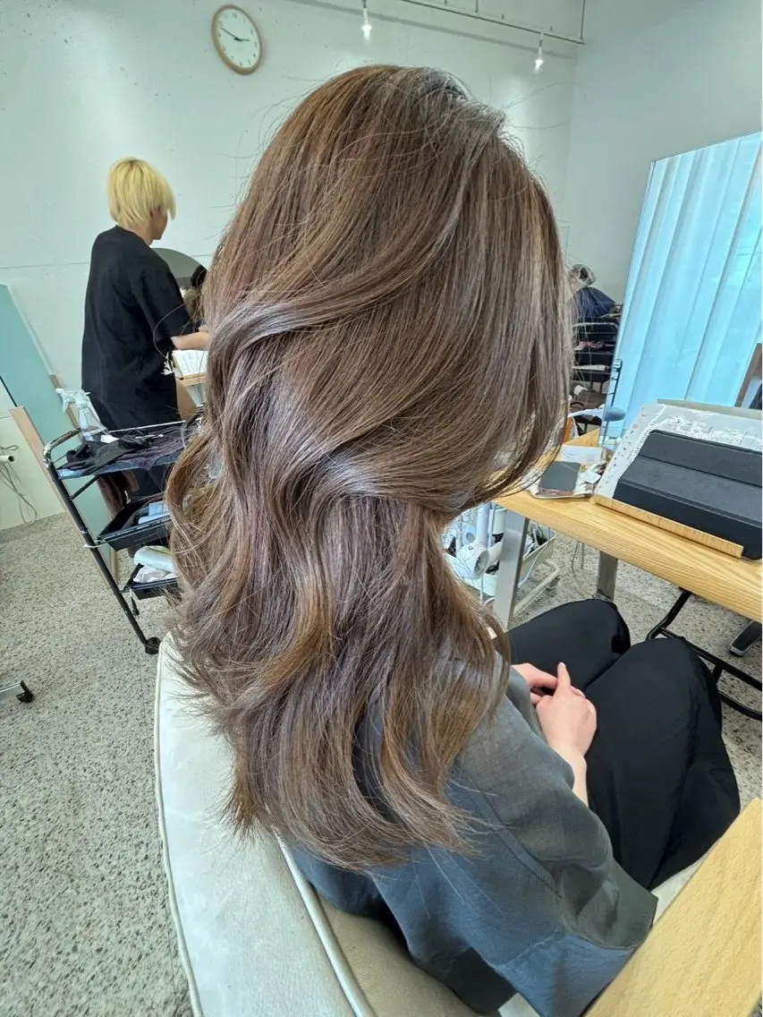ロング カラー tetote ミコのヘアスタイル
