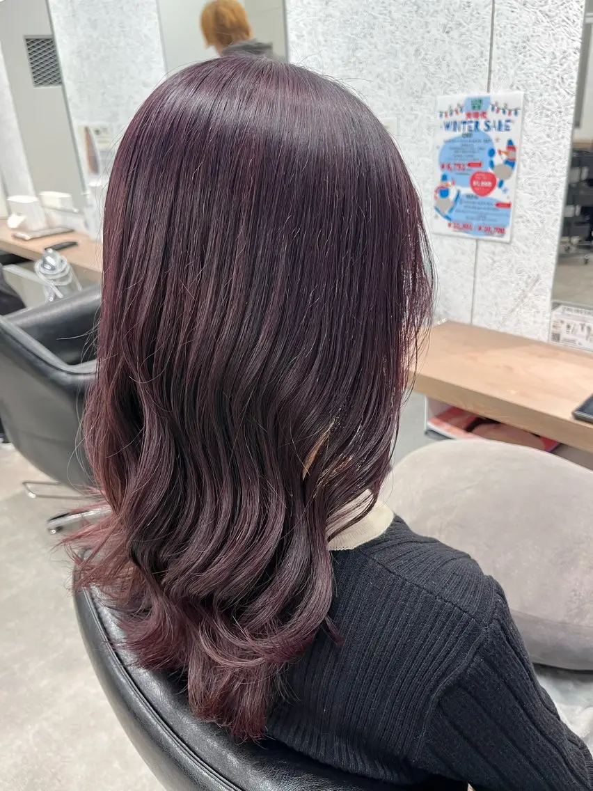 カラー ブリーチ ヘアカラー トリートメント ボブ/透明感カラー/ 髪質改善/🌙/ルナのヘアスタイル