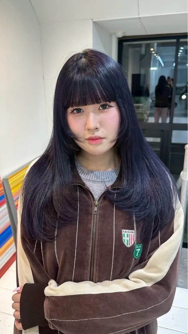🫐寒色系🫐ワンカラー+トリートメント🌙.*・゚ .゚・*.の写真