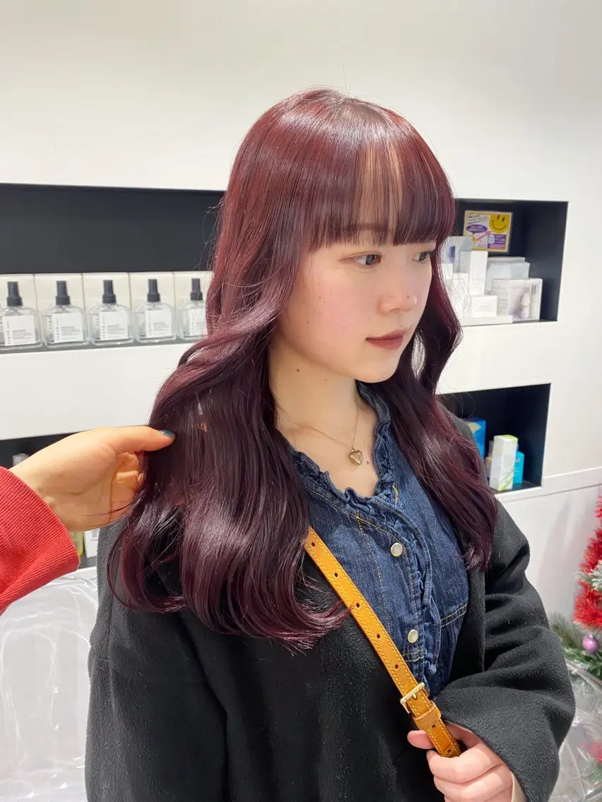 ロング カラー ブリーチ ケアブリーチ 透明感カラー ハイトーンカラー 韓国風カラー けいこ🍊ニュアンス ネイル/個性派ネイルのネイルデザイン