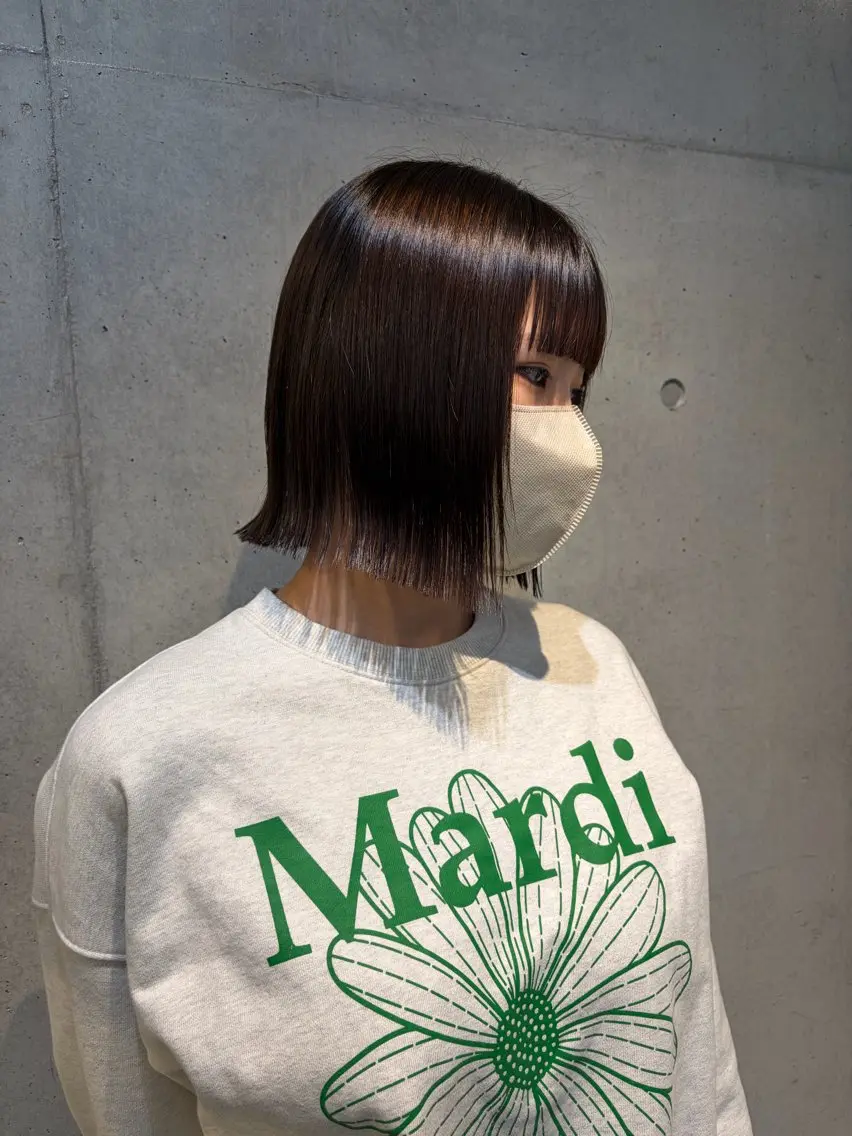 ショート カラー ヘアアレンジ カット ヘアカラー トリートメント ボブ艶モテカラー🫧 カリンのヘアスタイル