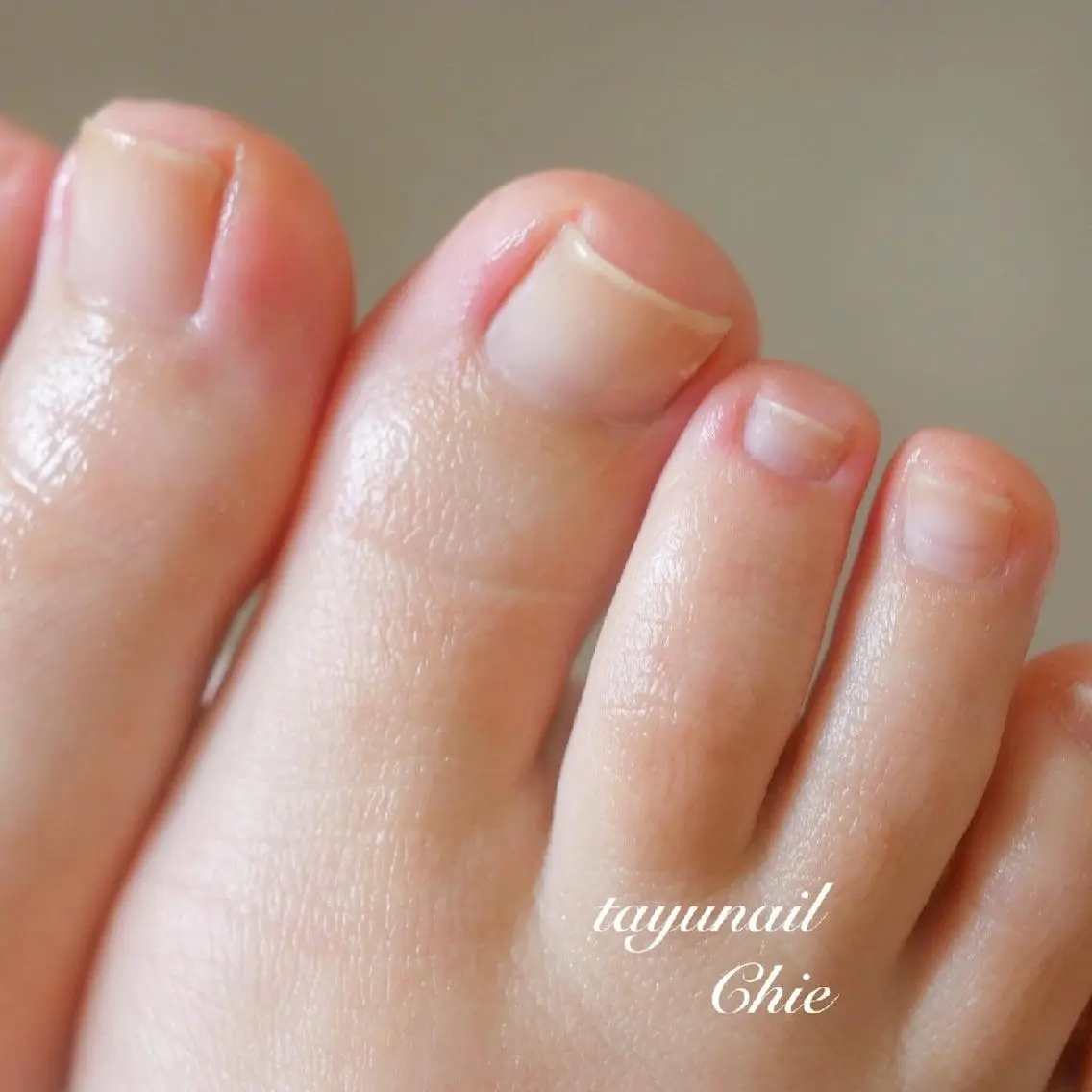 ネイル ブルー フットネイル ジェルネイル パラジェル ネイルサロン 【たゆnail】のネイルデザイン