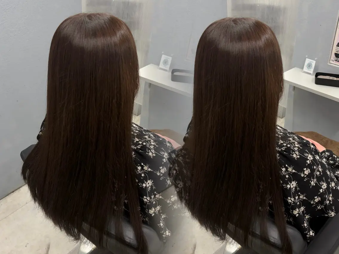 🩰人気☆暖色color🩰【ブリーチなし】カット＋カラー＋1stepトリートメント🧴🫧の写真