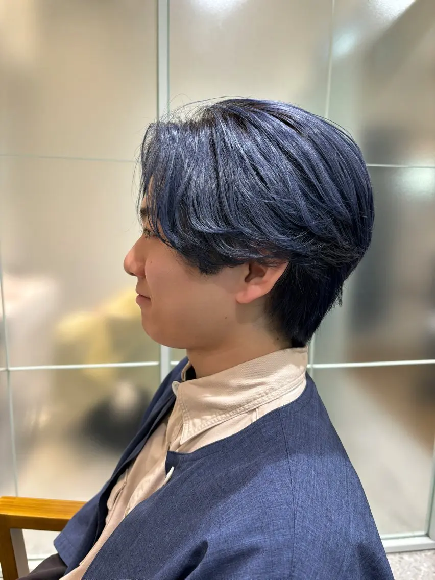 ショート カラー メンズ [渋谷美容師] 玲弥のヘアスタイル