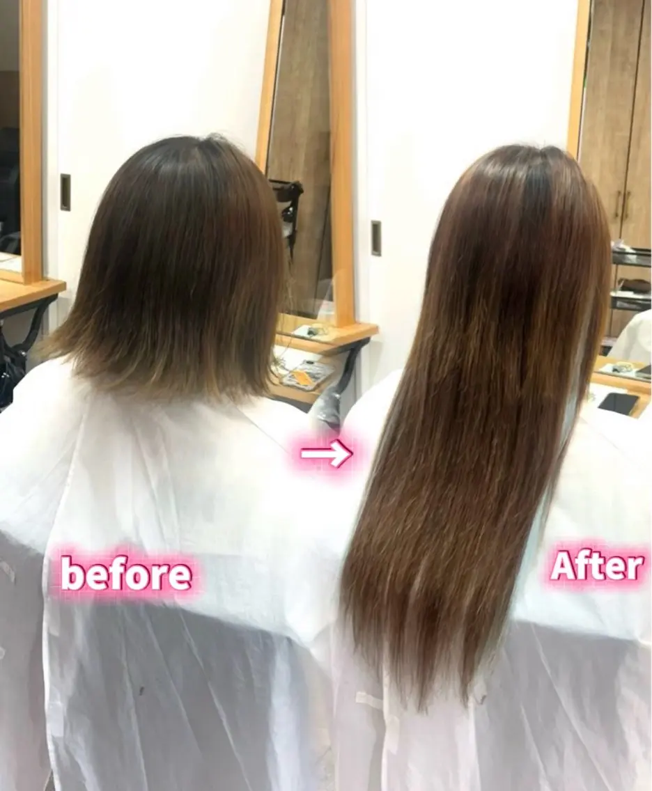 エクステ 💖シールエクステ 韓国ヘアmikotoのヘアスタイル