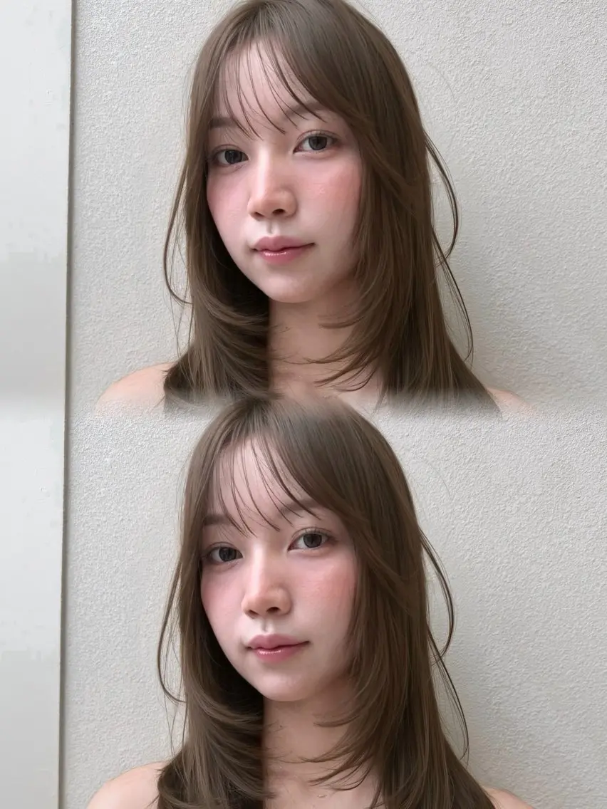 ミディアム カット 今岡 凜也のヘアスタイル