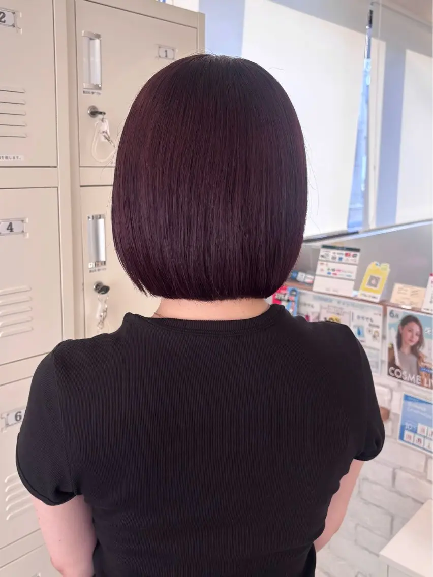 ミディアム カラー ラベンダーカラー ピンクカラー ピンクラベンダー ボブ カット ヘアカラー にゅーかわいいヘア♡ おがわゆいり౨ৎのヘアスタイル