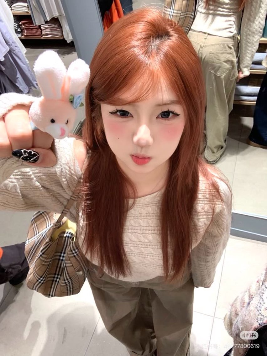 ロング カラー カット ヘアカラー トリートメント ヘアセット 盛れる顔周り✨韓国 レイヤーkanatoのヘアスタイル