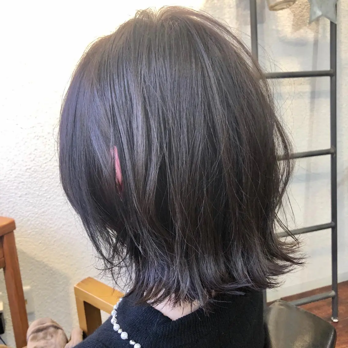 ミディアム カラー アッシュ 透明感カラー 江上拓郎/ショート /酸性ストレートのヘアスタイル