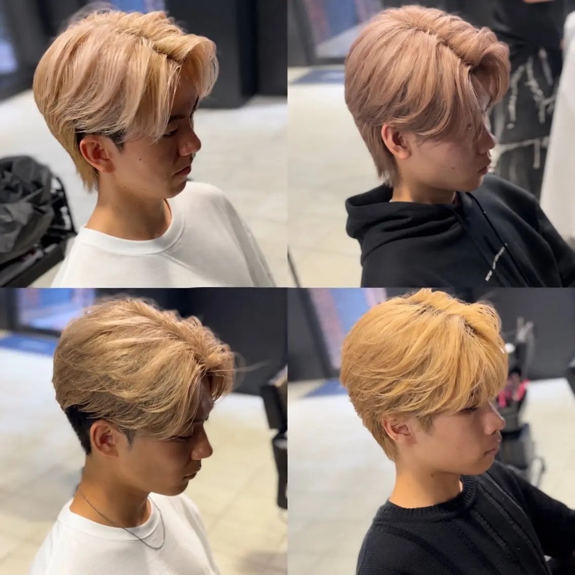 ミディアム カラー メンズ カット ヘアカラー メンズカラー支持率 No.1【心斎橋】のヘアスタイル