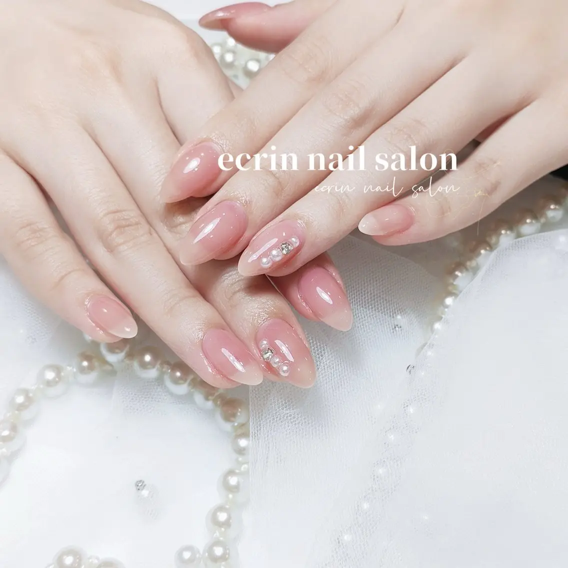ネイル 韓国ネイル ワンホンネイル ハンドネイル ハンドケア ecrin nail 錦糸町(るい)のネイルデザイン