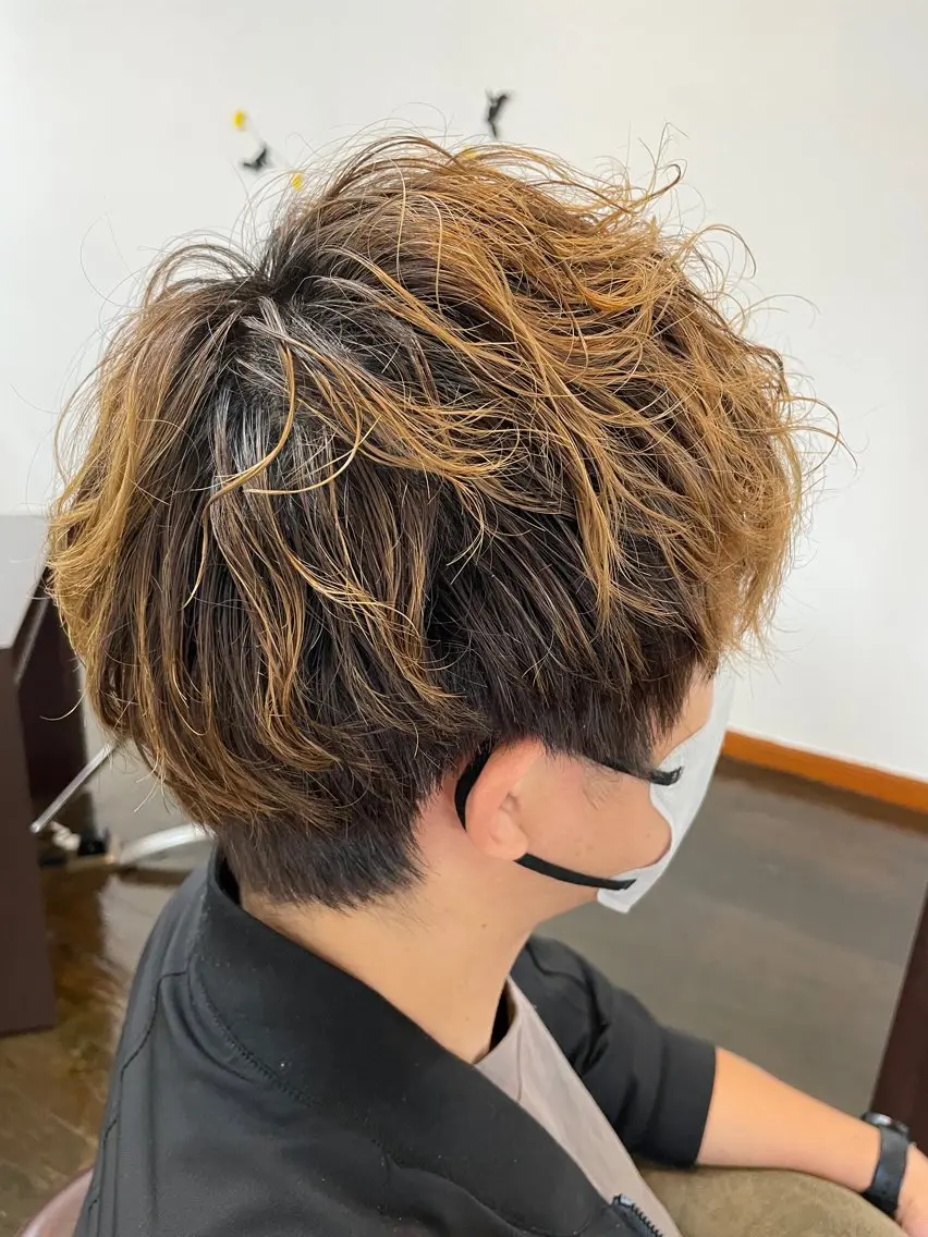パーマ メンズ メンズパーマ La Ruelle yoko🐈髪質改善のヘアスタイル