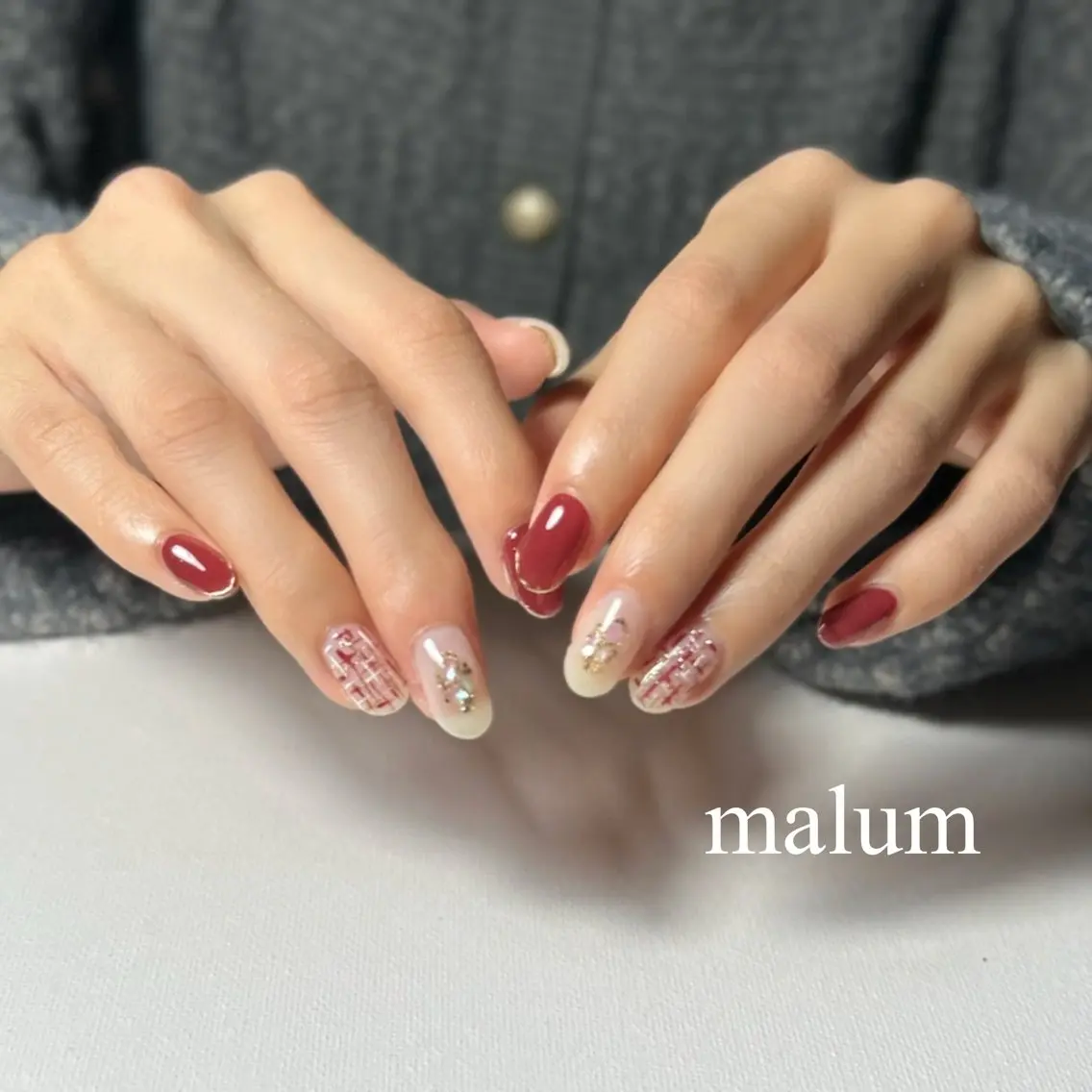 ネイル アートネイル ハンドネイル malum nailのネイルデザイン