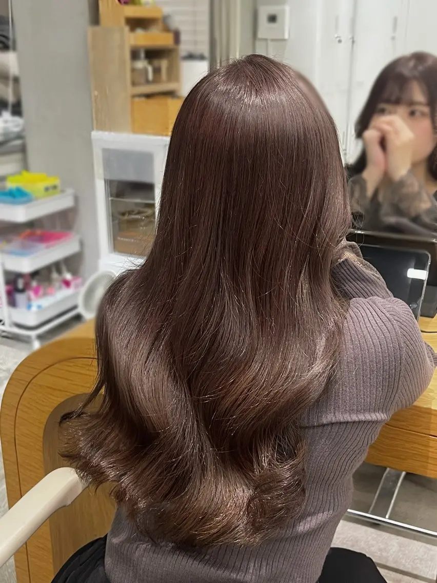 透明感カラー➕プレミアトリートメント🪽の写真