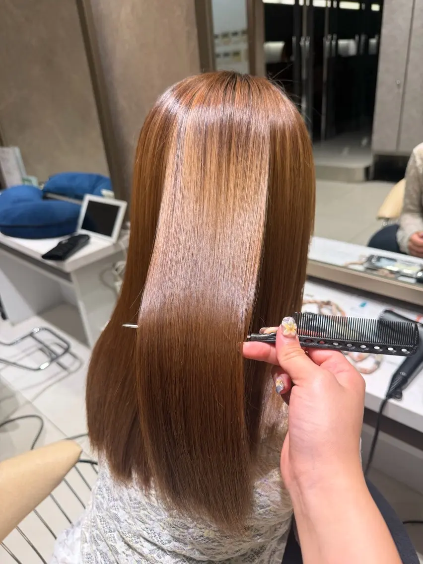 ロング トリートメント 【EARTH三ツ境】 ももかのヘアスタイル