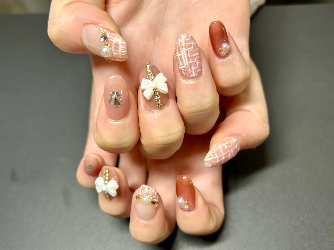 ネイル ハンドネイル Mela ミユ🌼.*のネイルデザイン