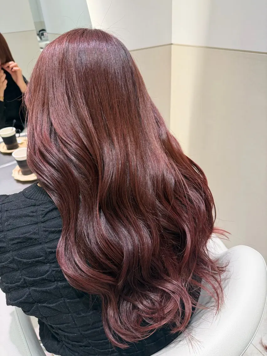 セミロング カラー ヘアアレンジ カット ヘアカラー トリートメント 🎀京都暖色/ 艶髪縮毛/funaのヘアスタイル