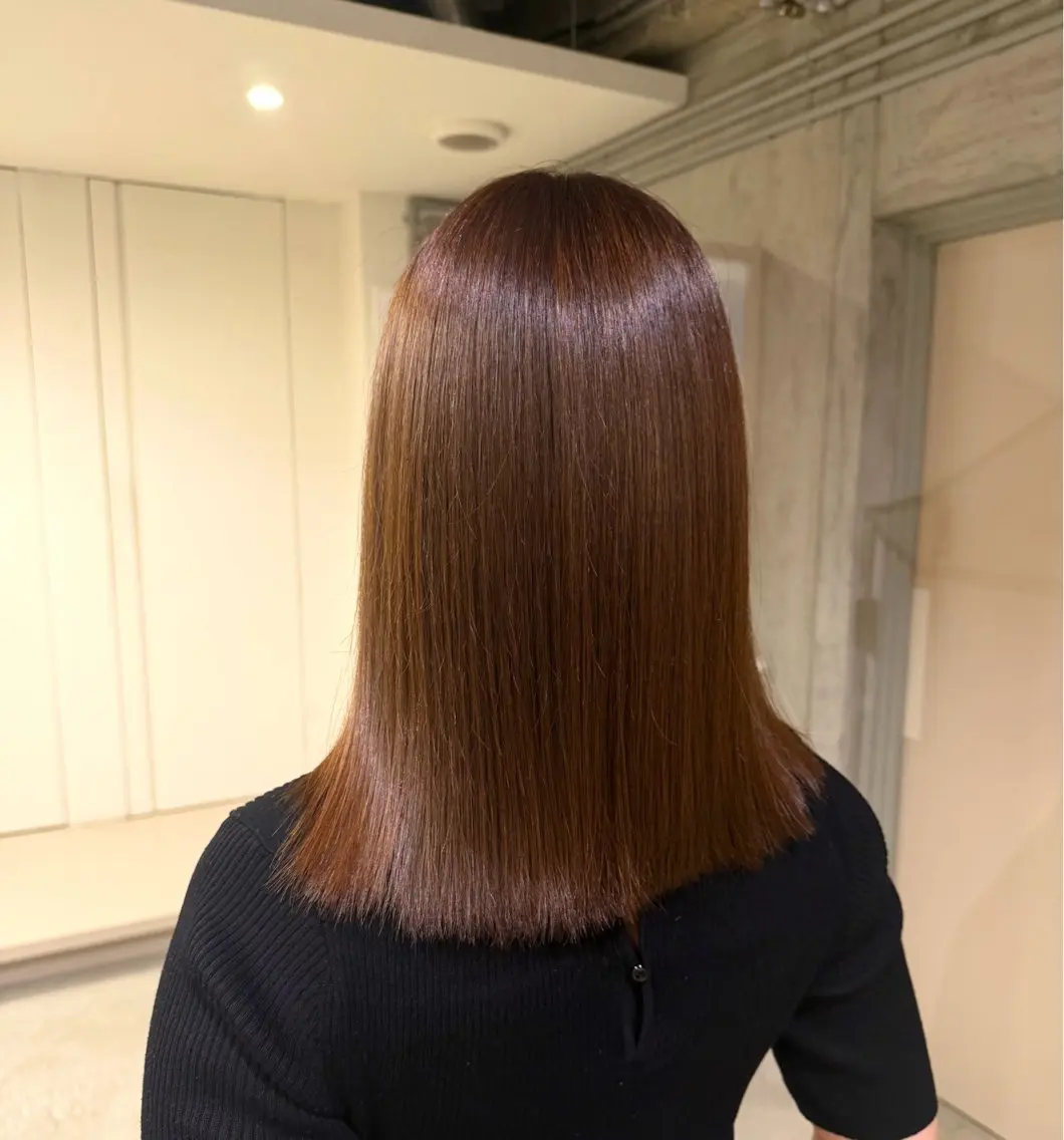 カラー ベージュカラー ブラウンカラー 透明感カラー ヘアカラー qiyu梶井 希心のヘアスタイル