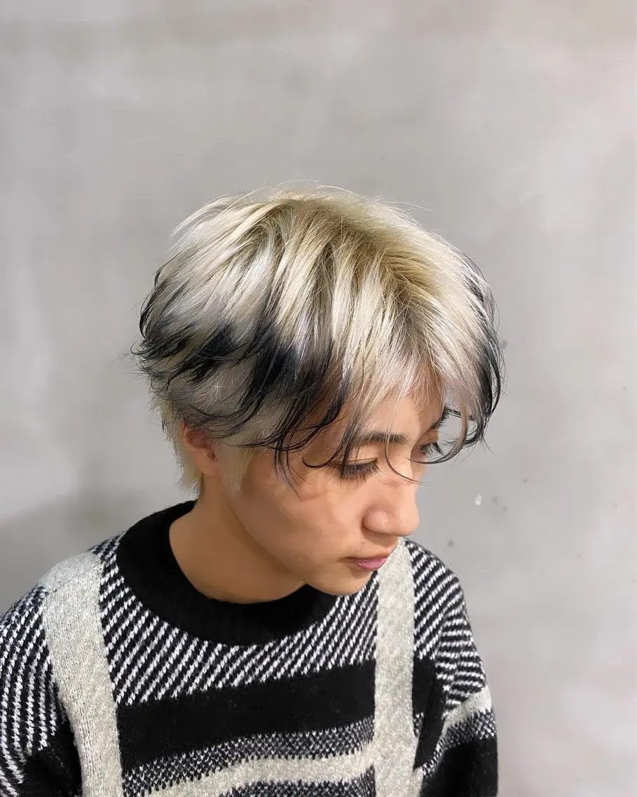 ショート カラー メンズ 黒髪 そうや 🐺のヘアスタイル