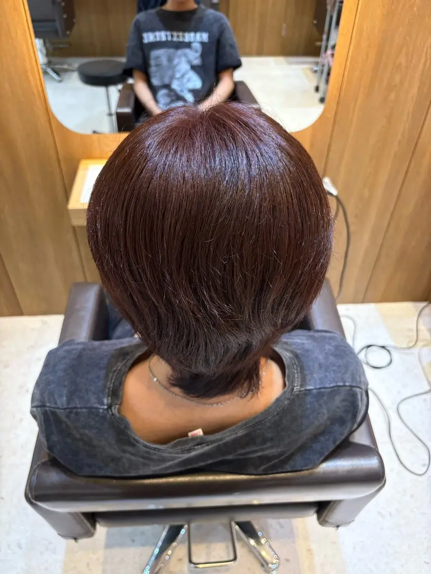 ショート カラー メンズ ヘアカラー ❤️【暖色カラー】/ HARUKA🍒❤️のヘアスタイル