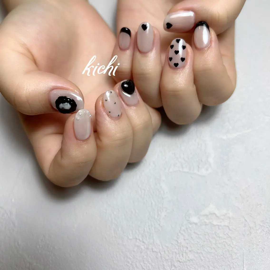 ネイル オーロラネイル ジェルネイル 持ち込み ニュアンスネイル パラジェル kichi・: *のネイルデザイン