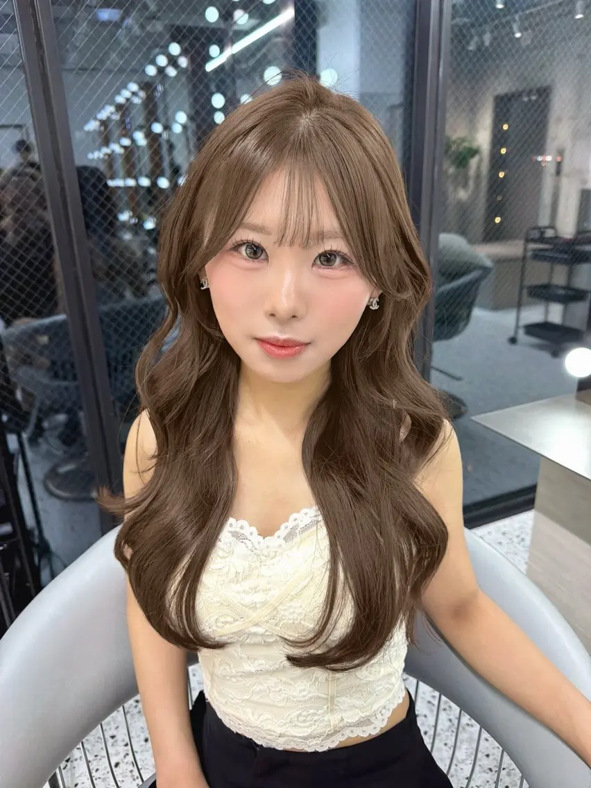 ロング カット ヘアカラー トリートメント 🤎透明感カラー/ suguru🤍のヘアスタイル