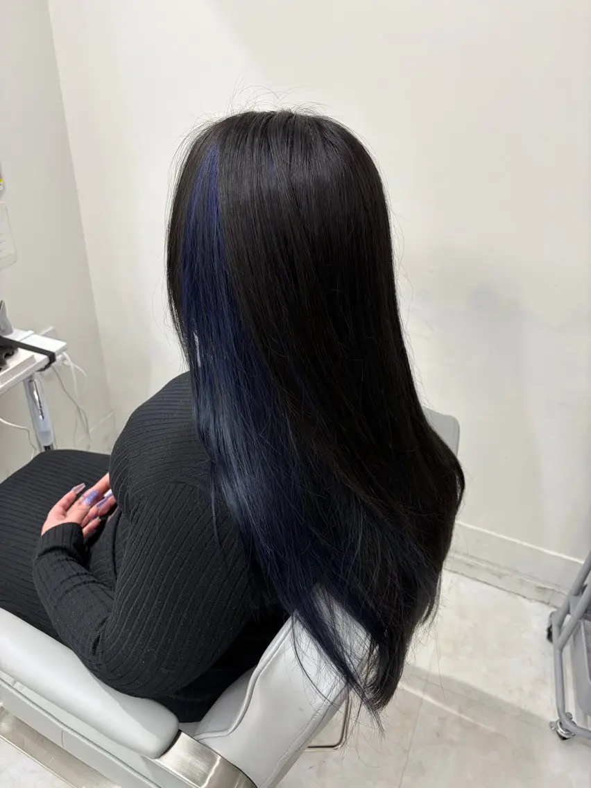 ロング カラー ヘアアレンジ ヘアカラー トリートメント ヘアセット 🩶【推しハイトーン 】yuzu🩶のヘアスタイル