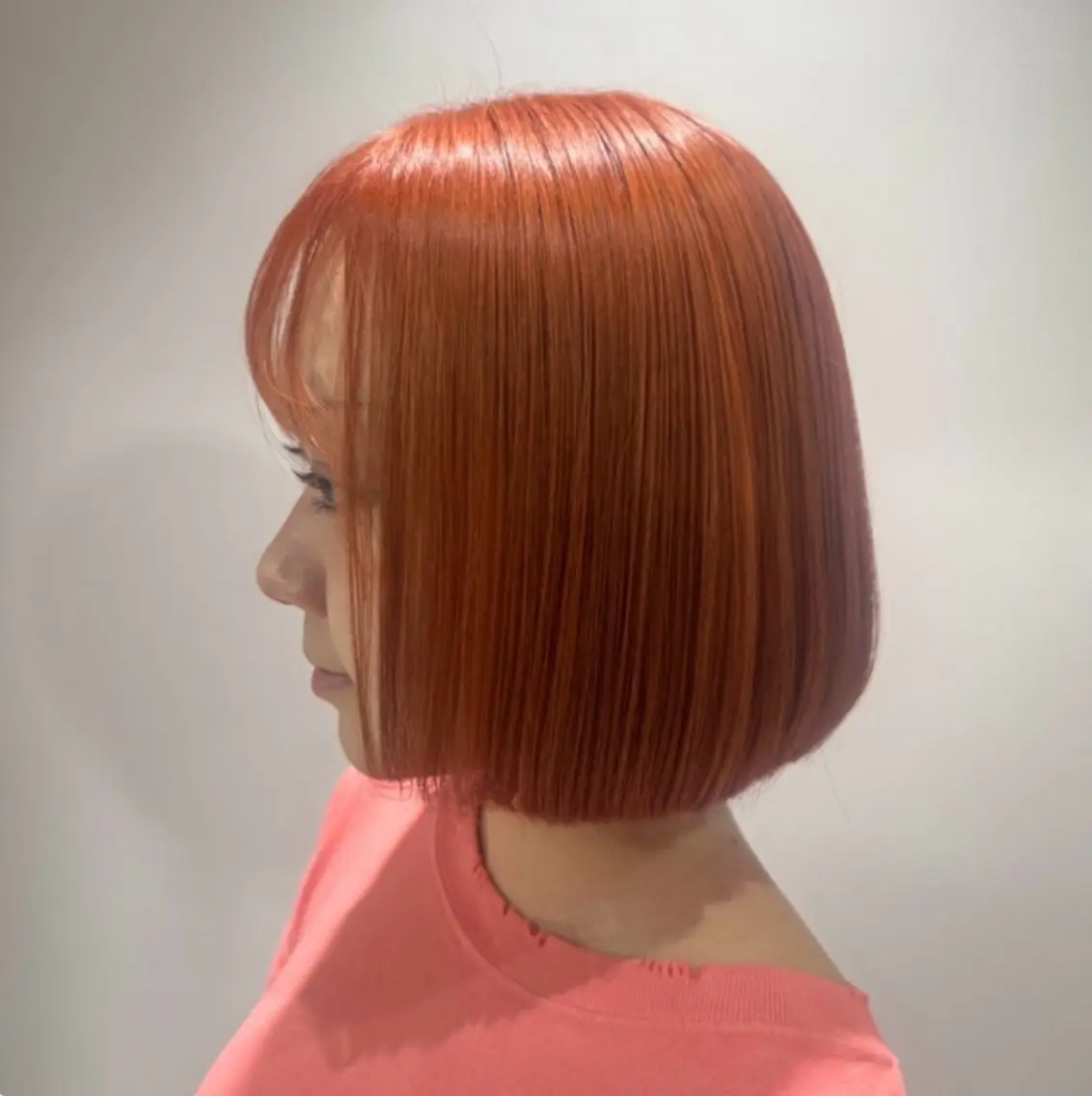 ミディアム カラー ブリーチ オレンジ ブリーチカラー特化 美容師/𝕐𝕌𝕀のヘアスタイル