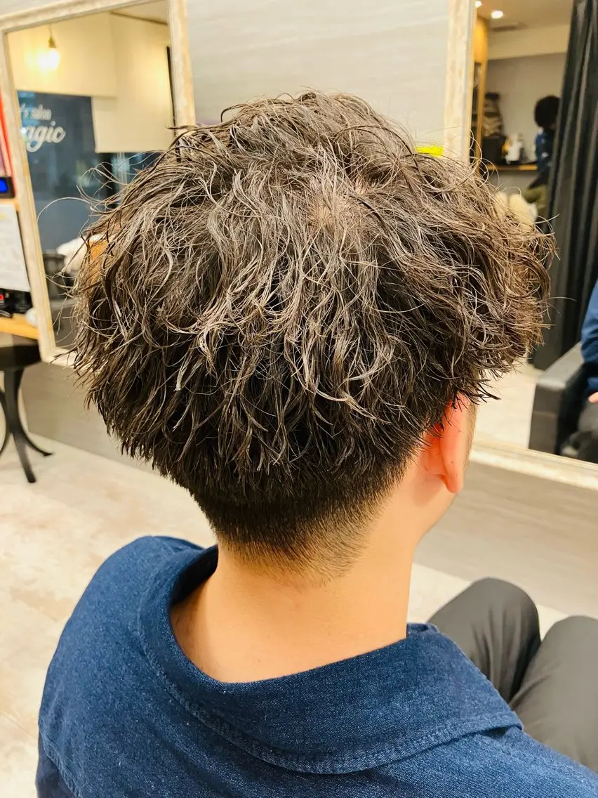 パーマ メンズ カット パーマ メンズ特化/パーマ/ フェードWATARUのヘアスタイル