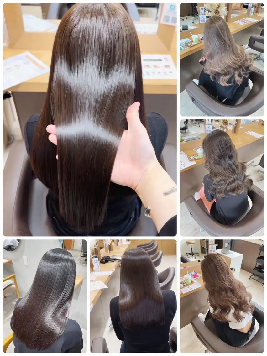ロング レイヤー/くびれ/ 縮毛/チェレ金剛のヘアスタイル