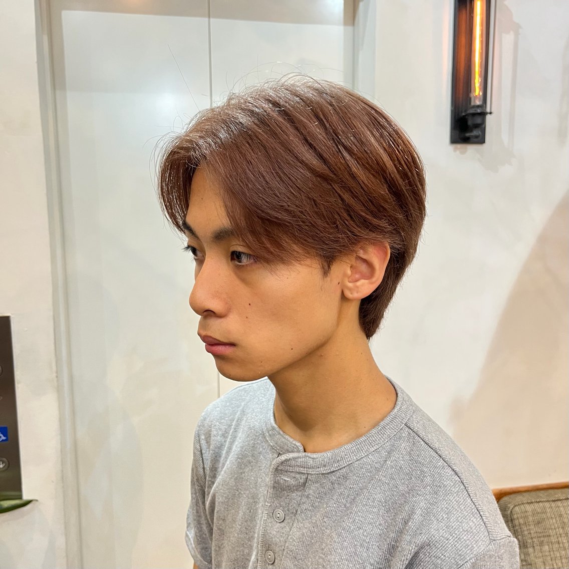 カラー メンズ レイヤーカット✩. しみずこなねのヘアスタイル