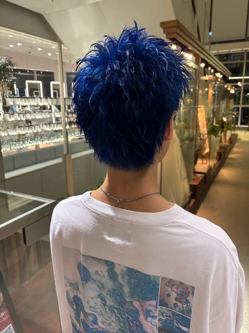 ショート メンズ スパイキーショート ショートヘア 🫧暖色愛され透明感 🍒カラー千優のヘアスタイル