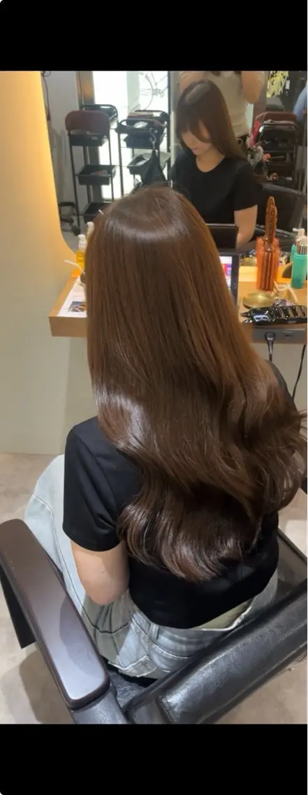 ロング カラー カット ヘアカラー ロングカット/ うる艶カラー/ユイのヘアスタイル
