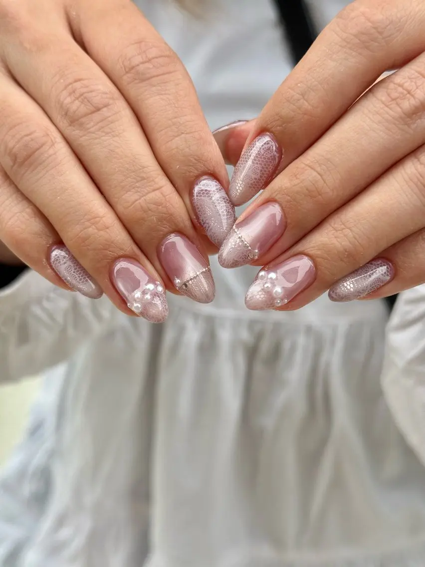 ネイル レース ハンドネイル nailsalon mionのネイルデザイン