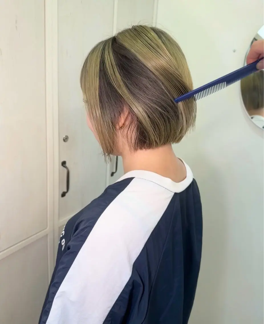 ミディアム ヘアカラー 髪質改善/札幌/大通 店長 ヨシカワアツシのヘアスタイル
