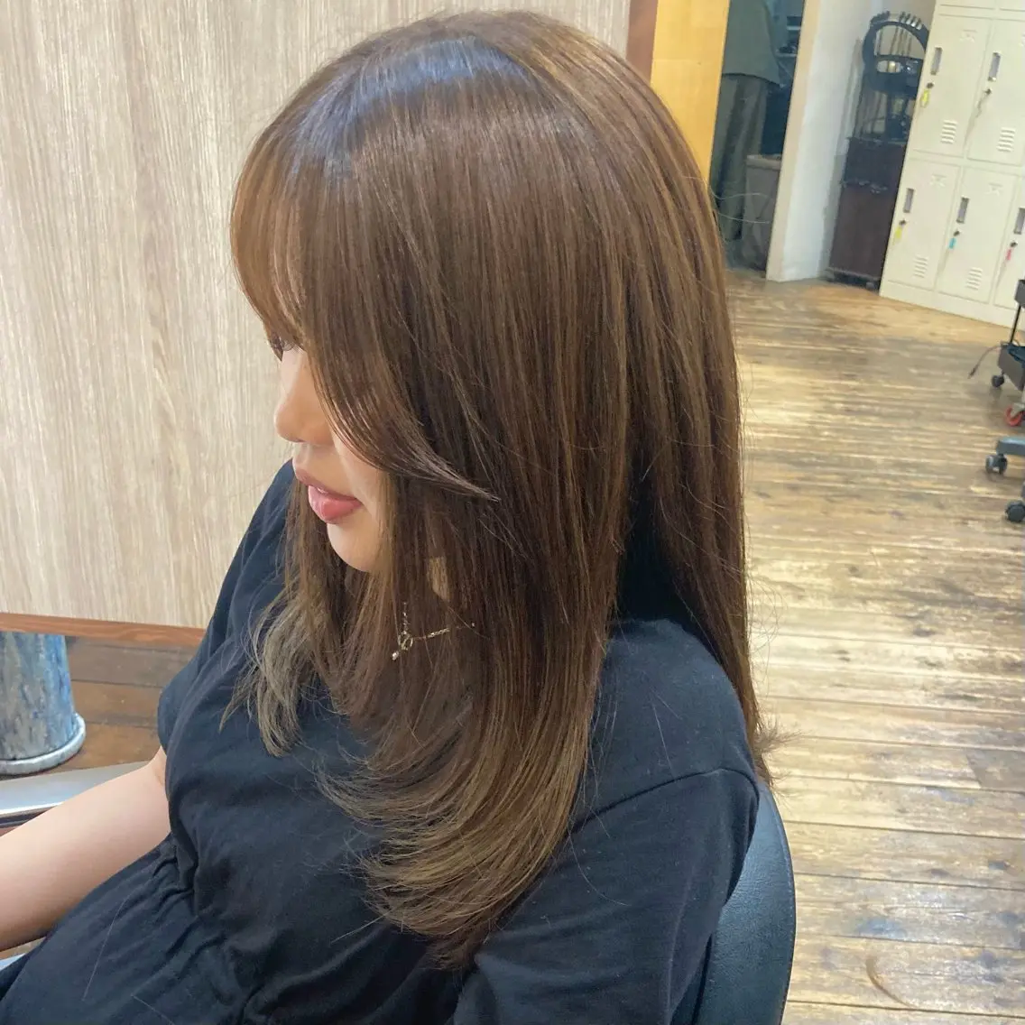 セミロング カラー カット ヘアカラー kurel_ komakiのヘアスタイル