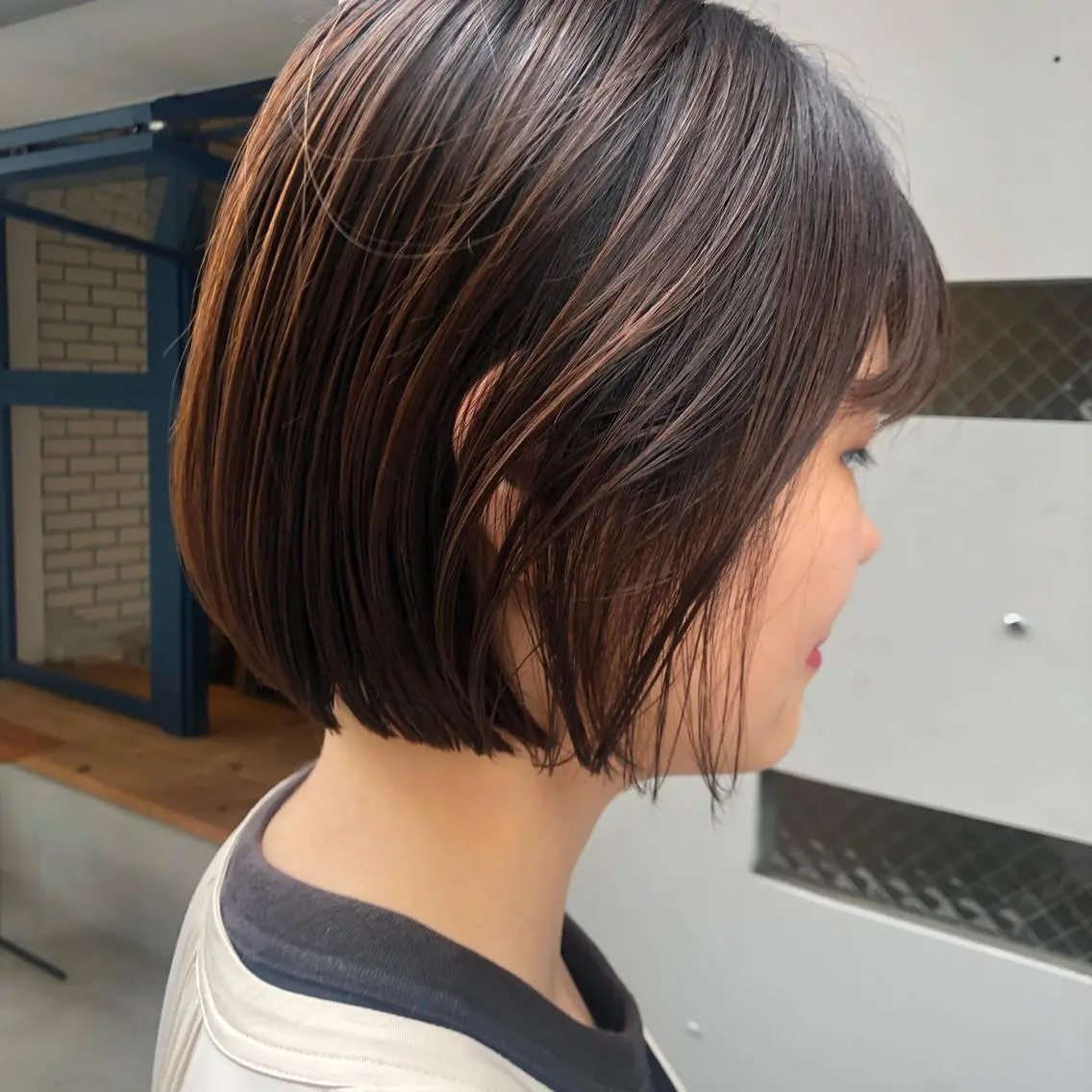 ショート やまさきえりこ ニュアンスパーマのヘアスタイル