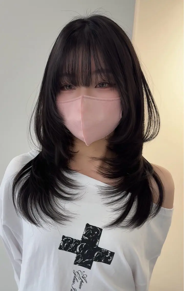 ロング カット ヘアカラー トリートメント ヘアセット Rita/髪質改善/ ブリーチなしWカラーのヘアスタイル