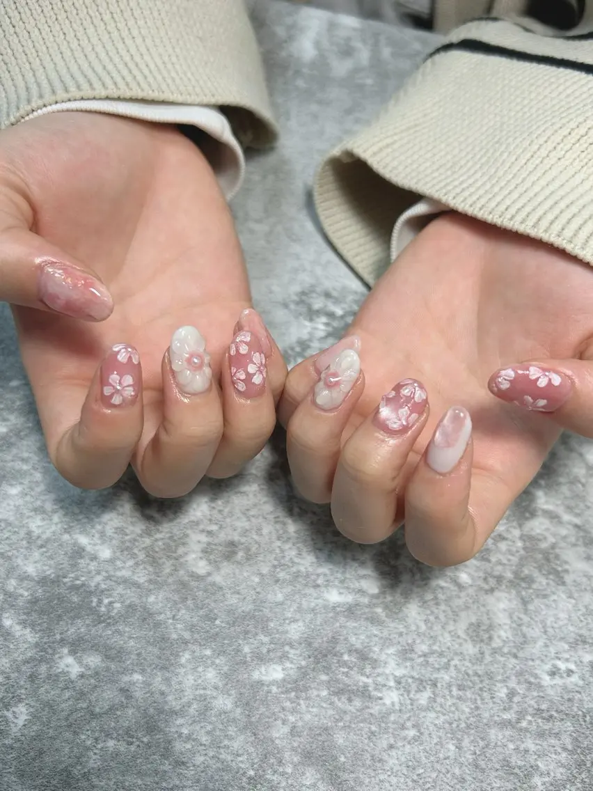 ネイル オーロラネイル マグネットネイル ぷっくりネイル cee. ckikakoのネイルデザイン