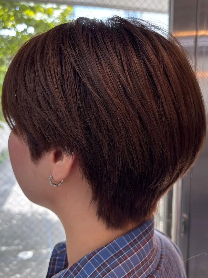 ショート カラー 高橋駿太/髪質改善/ 表参道/カットモデルのヘアスタイル