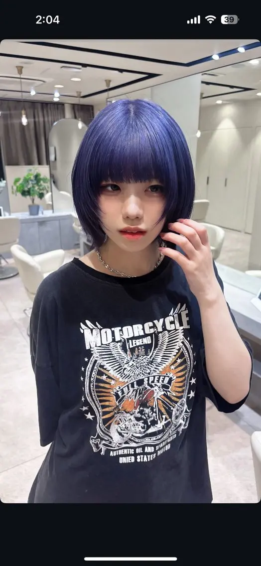 ミディアム ヘアカラー トバ ショウゴのヘアスタイル
