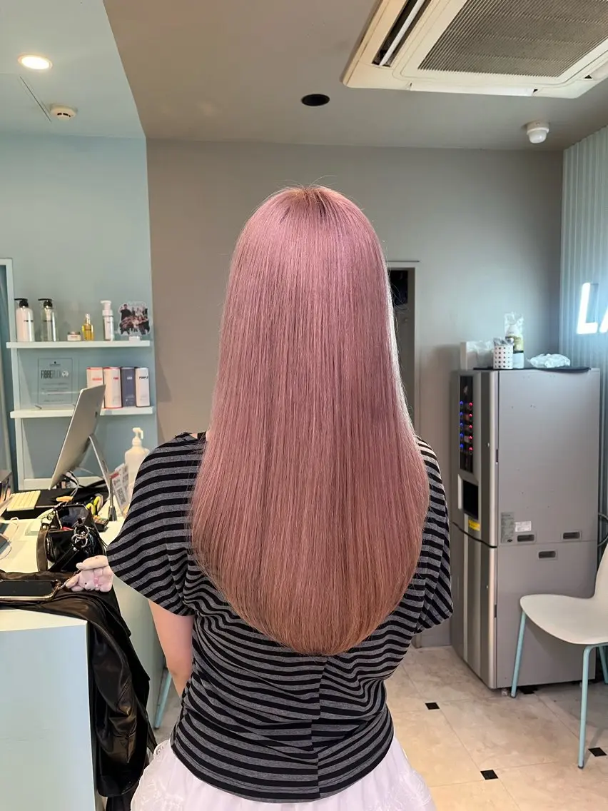 ロング カラー ヘアカラー トリートメント ブリーチカラー 🩵MIZUKIのヘアスタイル
