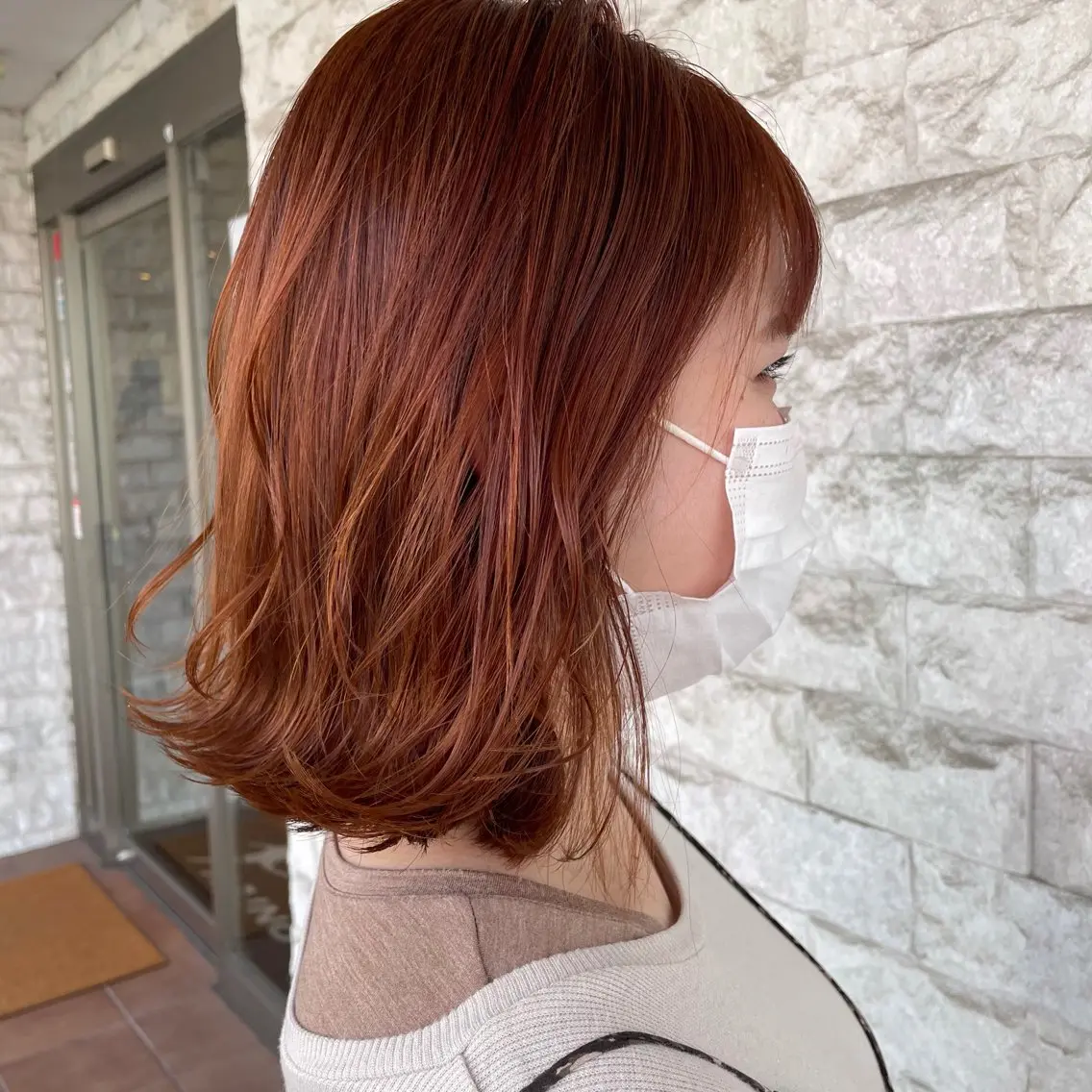 ミディアム カラー ヘアカラー トリートメント sunny side 大名　りょう👸🏼のヘアスタイル