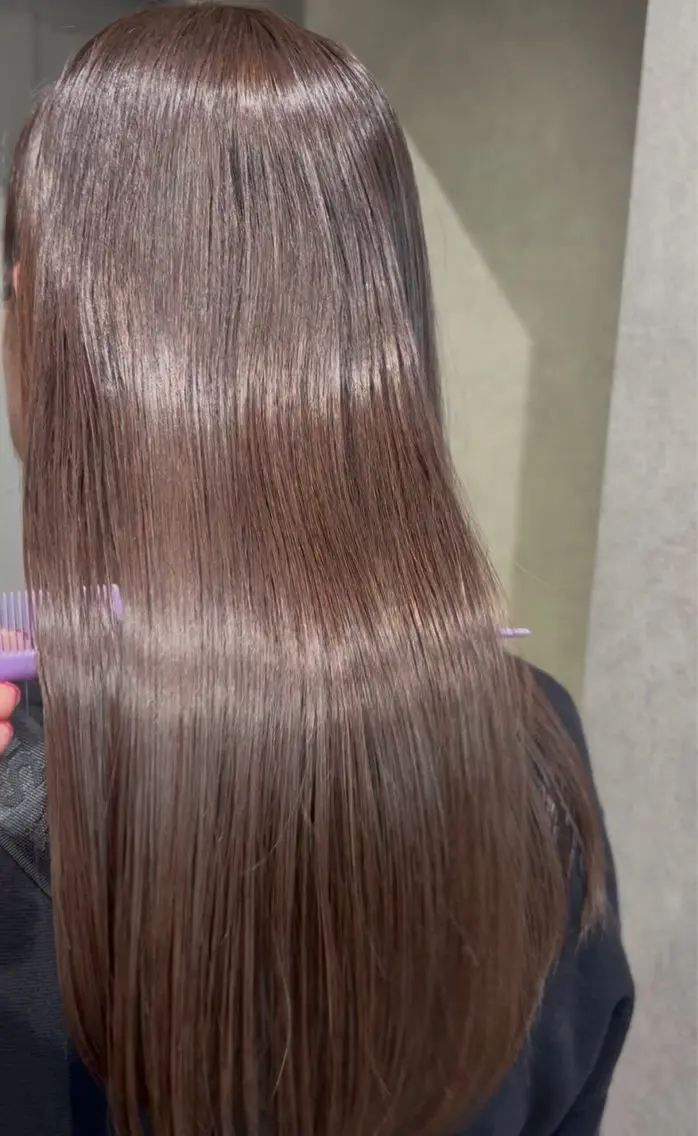 ロング カラー ブラウンカラー ロング ヘアカラー トリートメント 透明感カラー🫧🎀 まりなのヘアスタイル