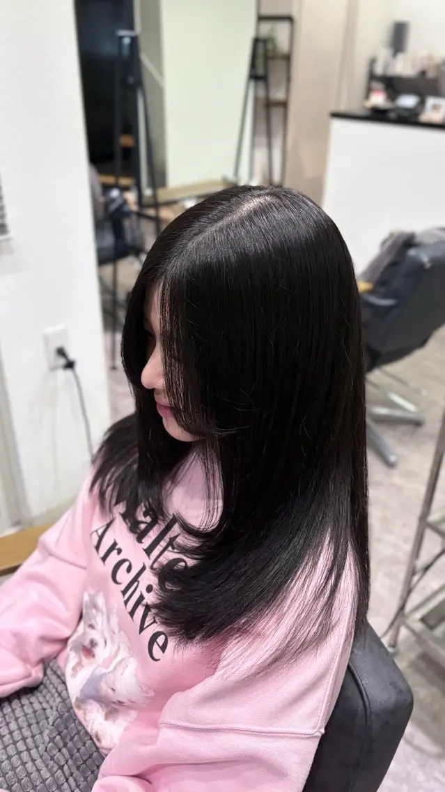 セミロング カット カットモデル✂️ ゆうかのヘアスタイル