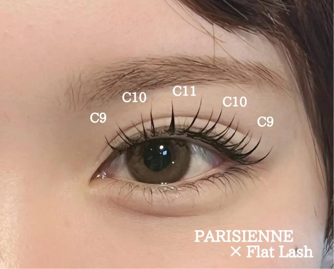 マツエク・マツパ フラットラッシュ マツエク Eyelash彩 熊谷🍒KIYOMIのマツエク・マツパデザイン