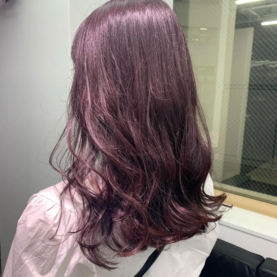 ロング カラー 韓国🤍ワンホンヘア みかん🇨🇳のヘアスタイル